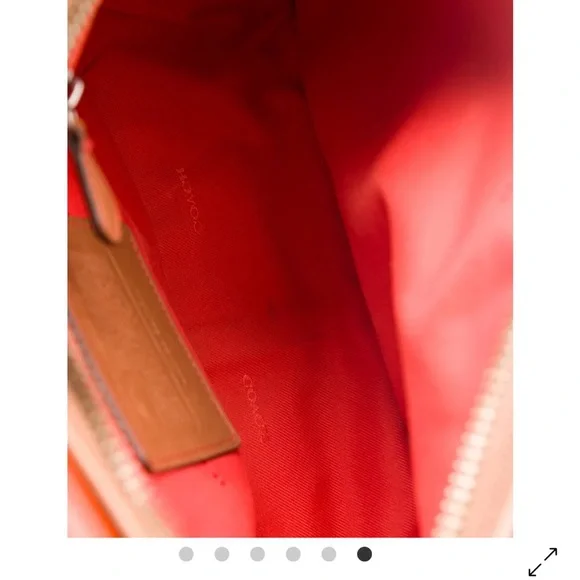 Coach Tan Leather Crossbody Bag - Picture 6 of 11